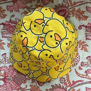 Yellow and Orange Smiley Face Bucket Hat